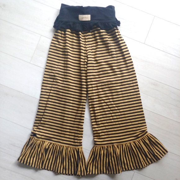 Persnickety Girls Home for the Holidays Striped Ruffle Pants - Picture 7 of 10